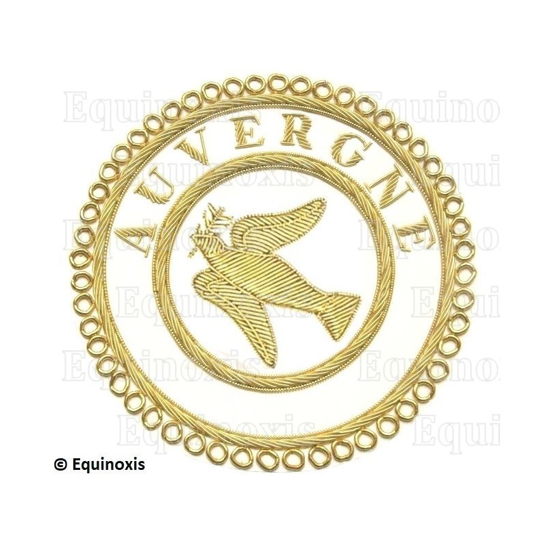 Badge / Macaron GLNF – Grande tenue provinciale – Grand Expert – Auvergne – Brodé main